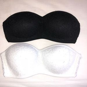 VS PINK STRAPLESS BRAS